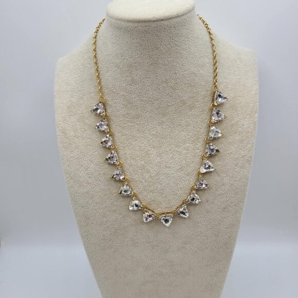 J Crew Clear Crystal Statement Necklace - Picture 9 of 10